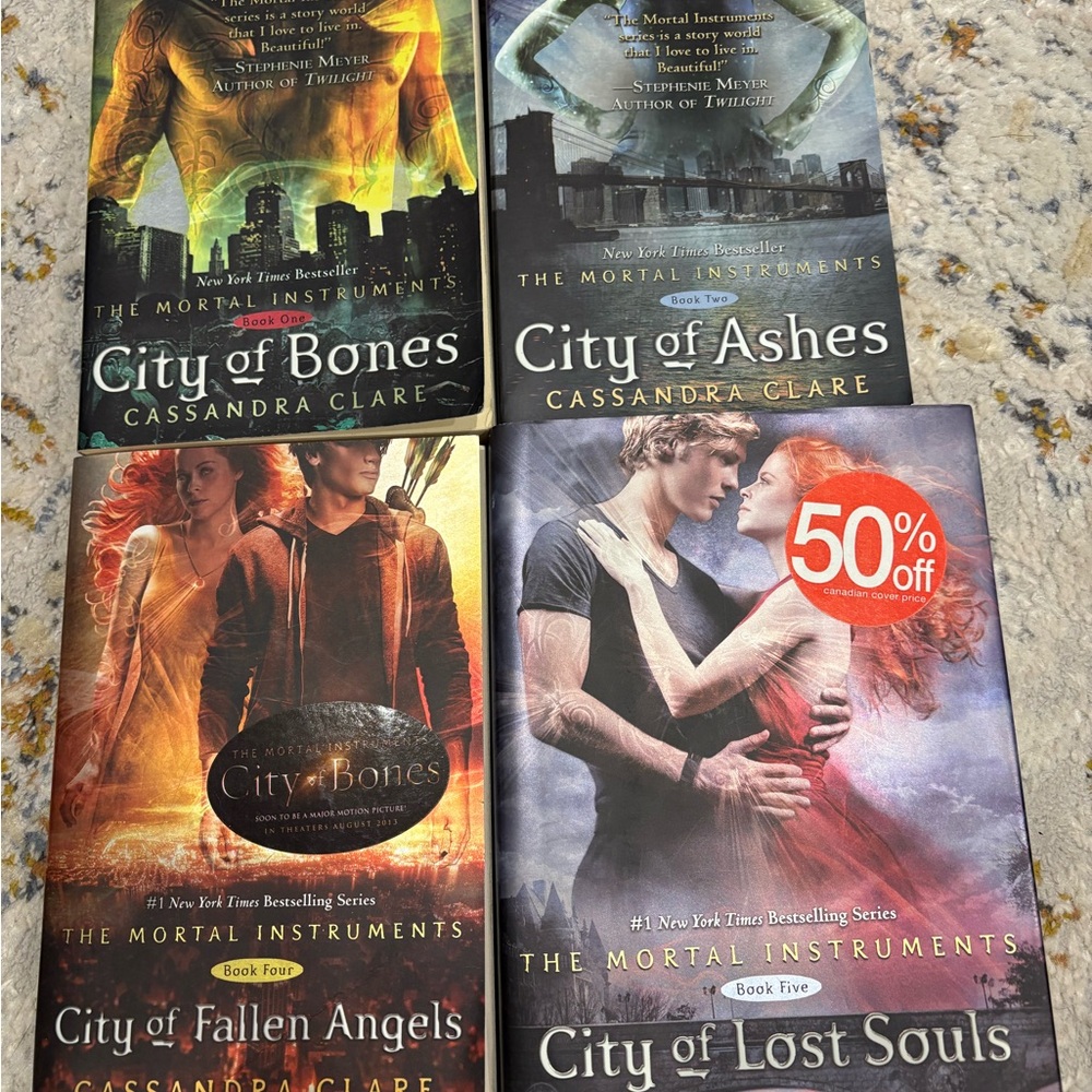 The mortal instruments books 1,2,4,5